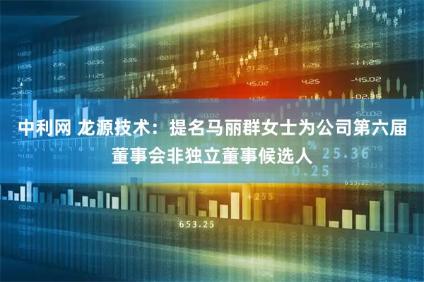 中利网 龙源技术：提名马丽群女士为公司第六届董事会非独立董事候选人