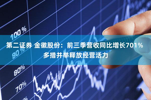第二证券 金徽股份：前三季营收同比增长701% 多措并举释放经营活力